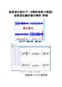超音波の音圧データ解析技術（R言語）