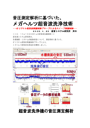音圧測定解析に基づいた、メガヘルツ超音波洗浄技術